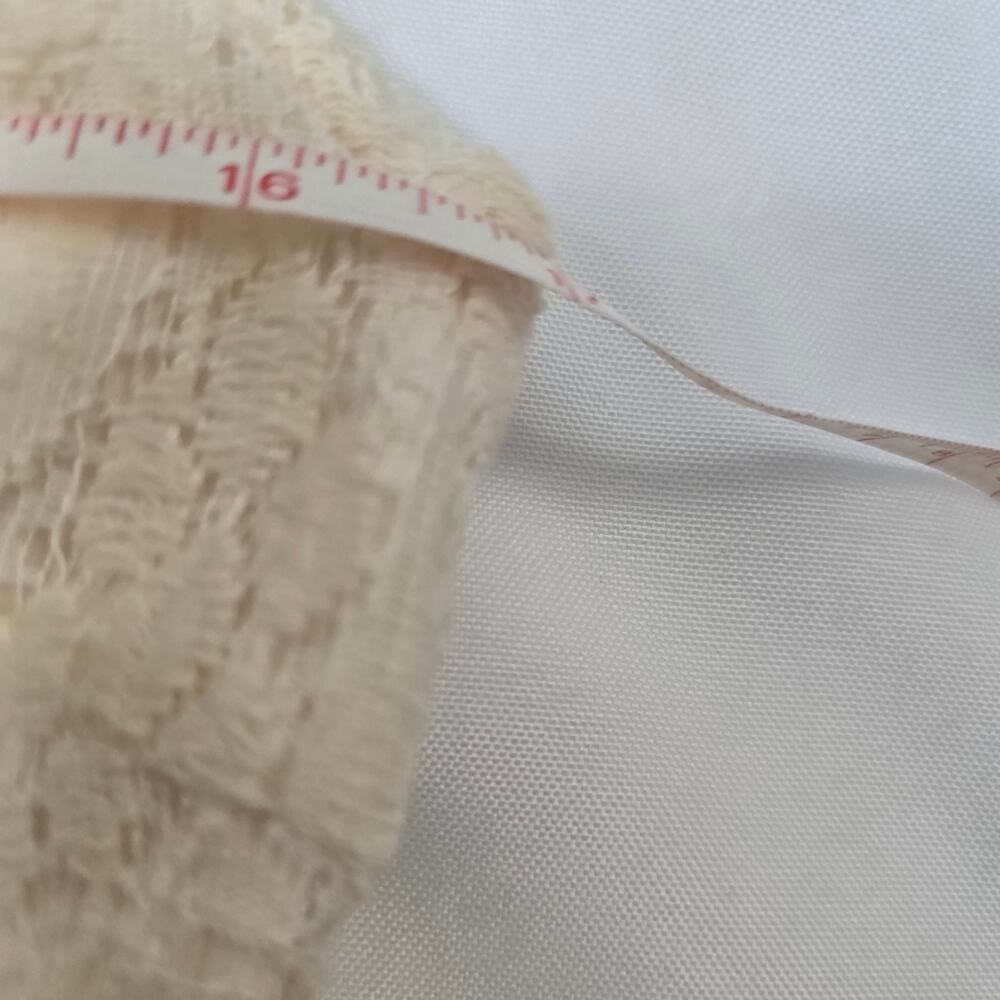 A'reve Cream Crochet Lace Bohemian Cottagecore Peasant Tiered Dress Fairy Core L - Picture 7 of 16